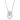 3W718 - Rhodium Brass Necklace with AAA Grade CZ  in Clear
